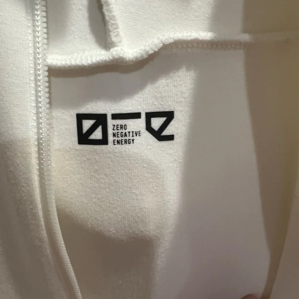 adidas Women's Cream Hoodie with Black Details